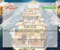E.T.E. "VGM/SOLAS impropria distribuzione del carico e obblighi di responsabilità" (Padova, 16 maggio 2018)