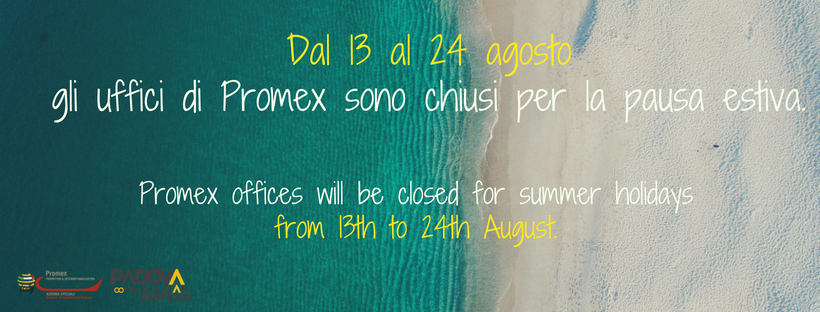 Chiusura Uffici (13-24 agosto 2018) 