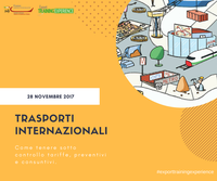 E.T.E. "Trasporti internazionali: come tenere sotto controllo tariffe, preventivi e consuntivi." (Padova, 28 novembre 2017)