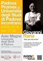 Padova Promex e Università degli Studi di Padova Incontrano... Giovanni Rana (Padova, 4 maggio 2016)