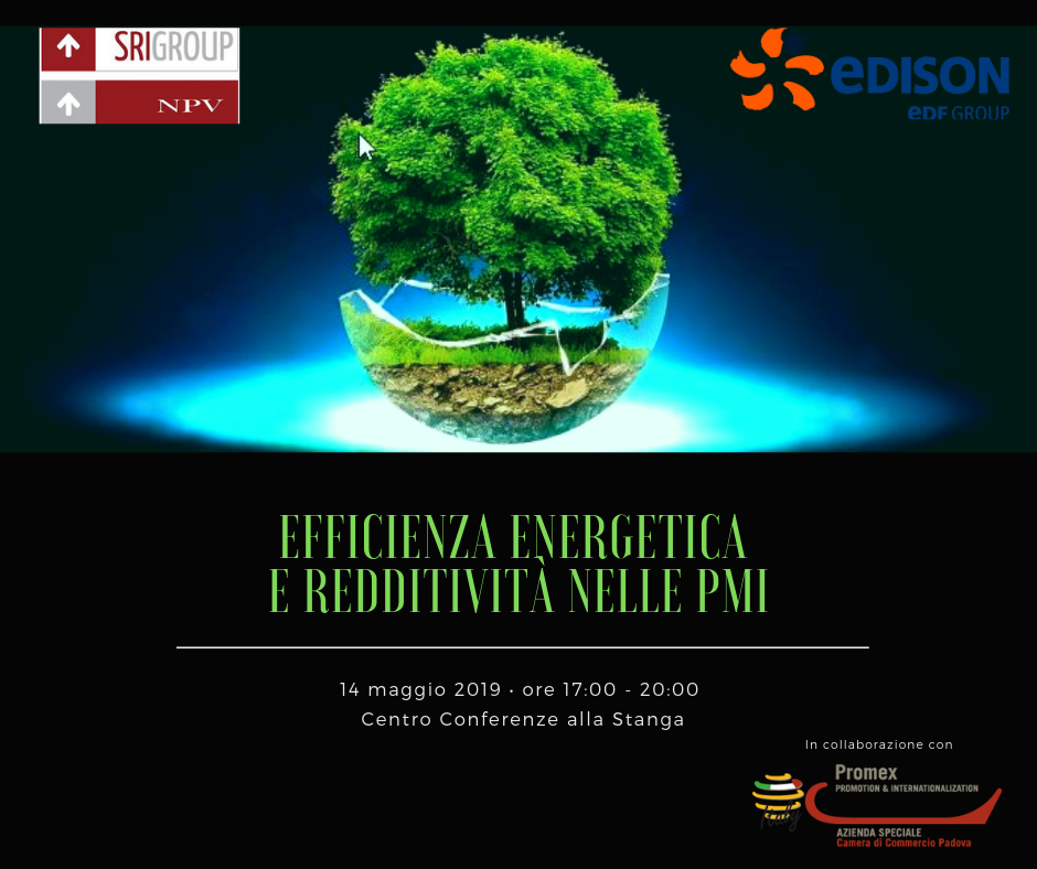 Incontro gratuito | Efficienza energetica e redditività delle PMI (Padova, 14 maggio 2019 -  ore 17:00)