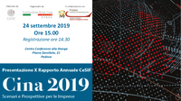 Save The Date | Presentazione del X Rapporto Annuale CeSIF CINA 2019 - Scenari e prospettive per le Imprese (Padova, 24 settembre 2019)