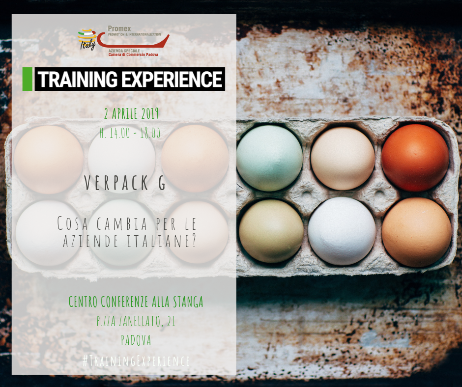 T.E. VEPACKG: Cosa cambia per le aziende italiane? (Padova, 2 aprile 2019) 