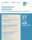 Emergency Webinar | Soluzioni digitali per la ripartenza nel turismo