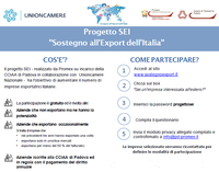 S.E.I nel posto giusto | Sostegno all'Export dell'Italia - Progetto SEI |