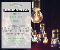 T.E. "AUTORIZZAZIONE DOGANALE A.E.O.: cos’è, come ottenerla, quali vantaggi produce." (Padova, 26 marzo 2020) - EVENTO POSTICIPATO