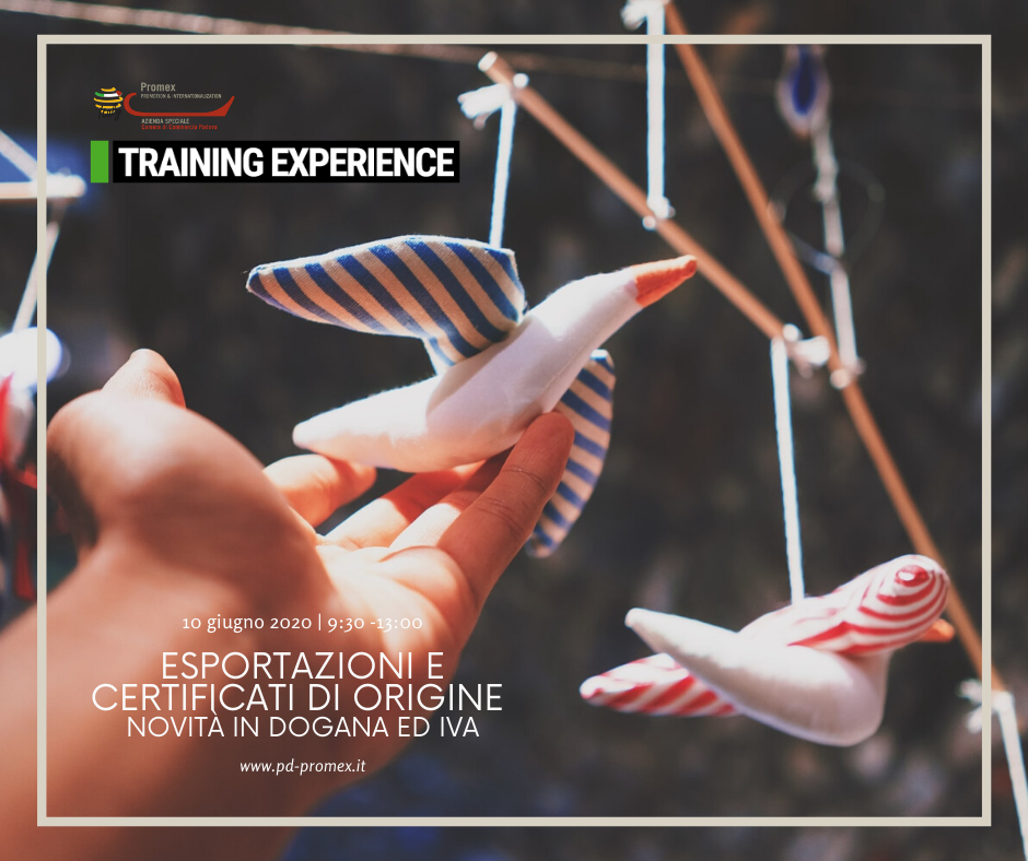 T.E.w. Esportazioni e certificati di origine | Novità in dogana ed Iva (10.06.20)